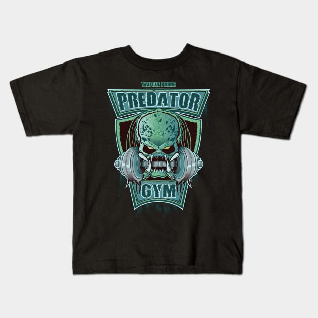 PREDATOR GYM Kids T-Shirt by FernandoSala